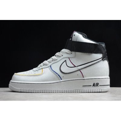 Nike Air Force 1 Mid '07 Premium Qs Beyaz / Siyah Kaykay Ayakkabı Türkiye - K1UVI4AZ